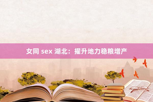 女同 sex 湖北：擢升地力稳粮增产