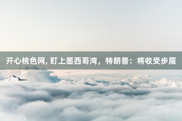 开心桃色网， 盯上墨西哥湾，特朗普：将收受步履