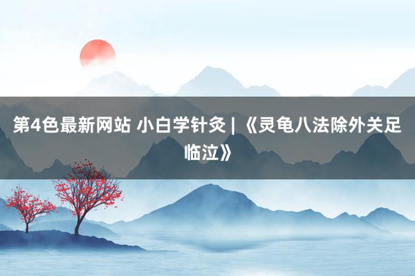 第4色最新网站 小白学针灸 | 《灵龟八法除外关足临泣》