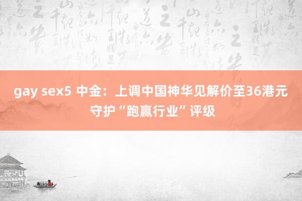 gay sex5 中金：上调中国神华见解价至36港元 守护“跑赢行业”评级